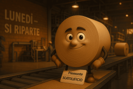 dalla bobina di carta alla scatola di cartone